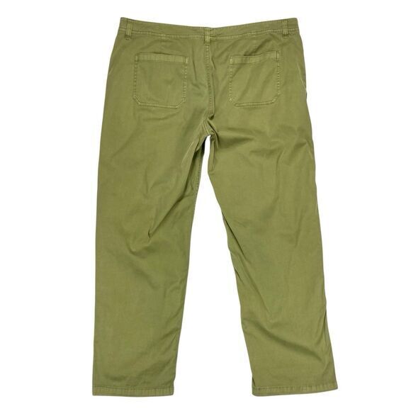 Pendleton Pants Womens Size 16 Petite Green High Waisted Straight Leg Utility - Picture 7 of 15